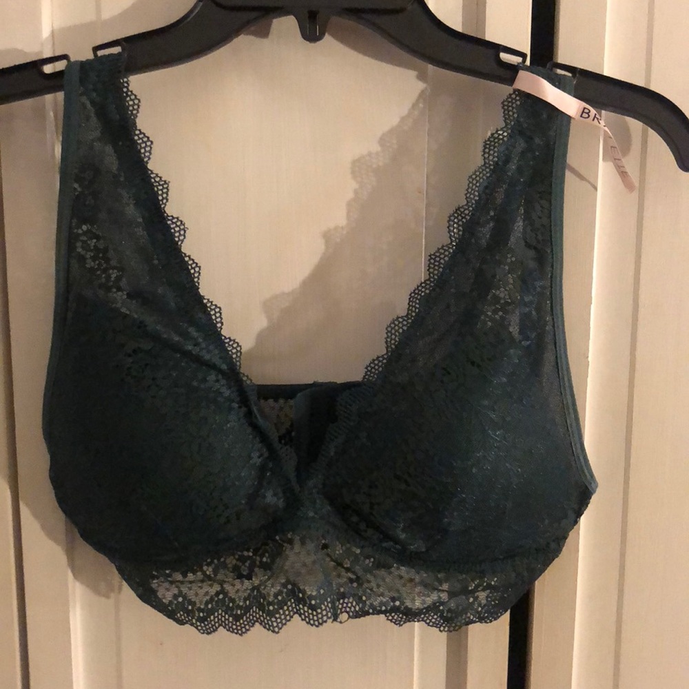 NWOT emerald green bralette
